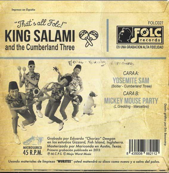 King Salami And The Cumberland Three - That's All Folc! - 7 Inch
