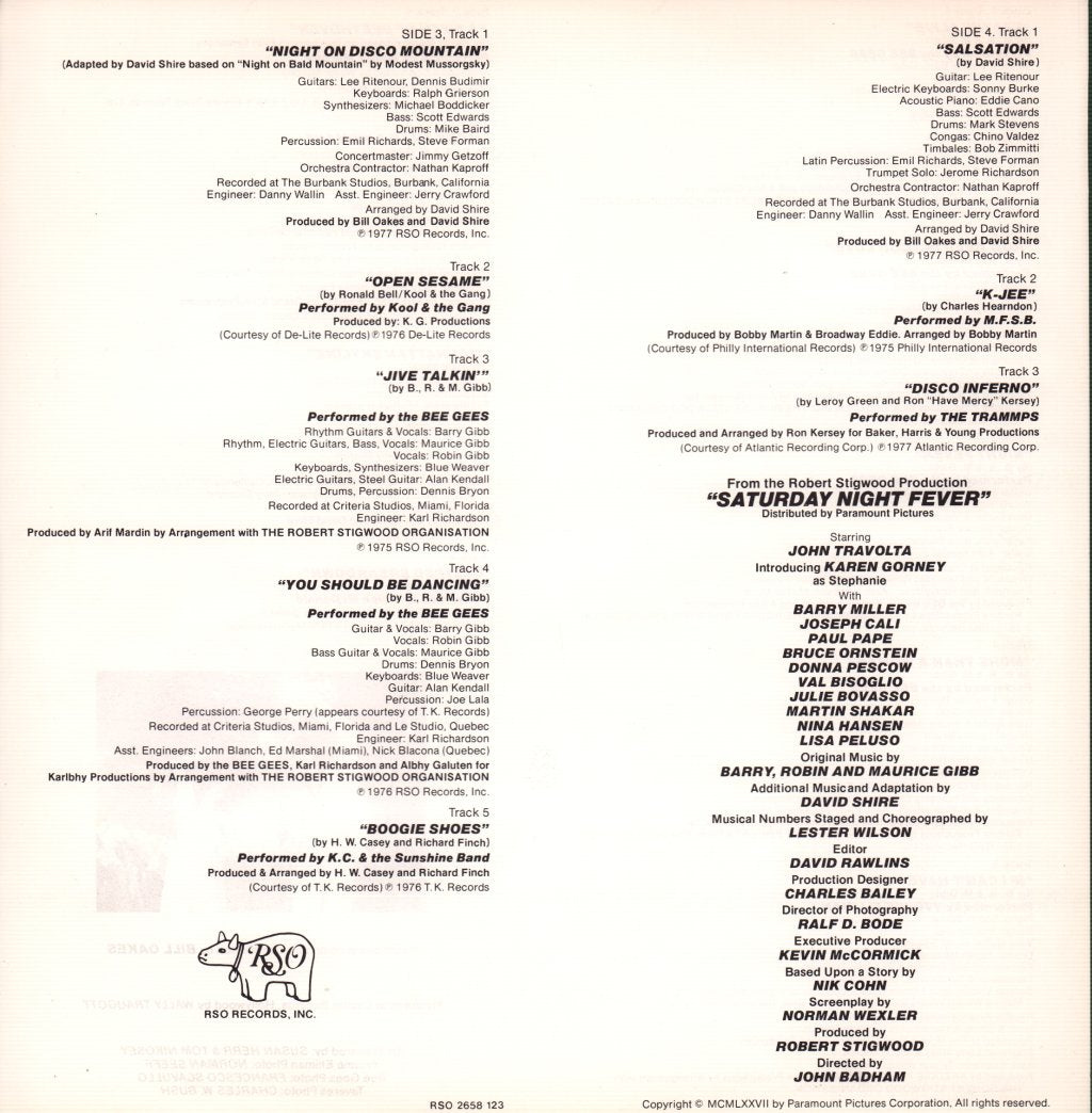 Various Artists - Saturday Night Fever (Original Movie Soundtrack) - Double Lp