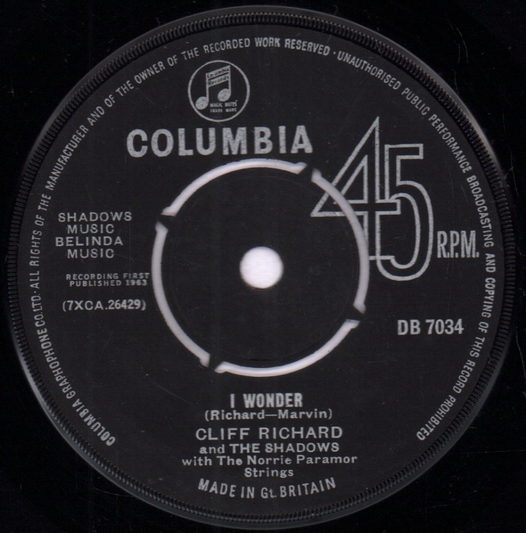 Cliff Richard And The Shadows - Lucky Lips - 7 Inch