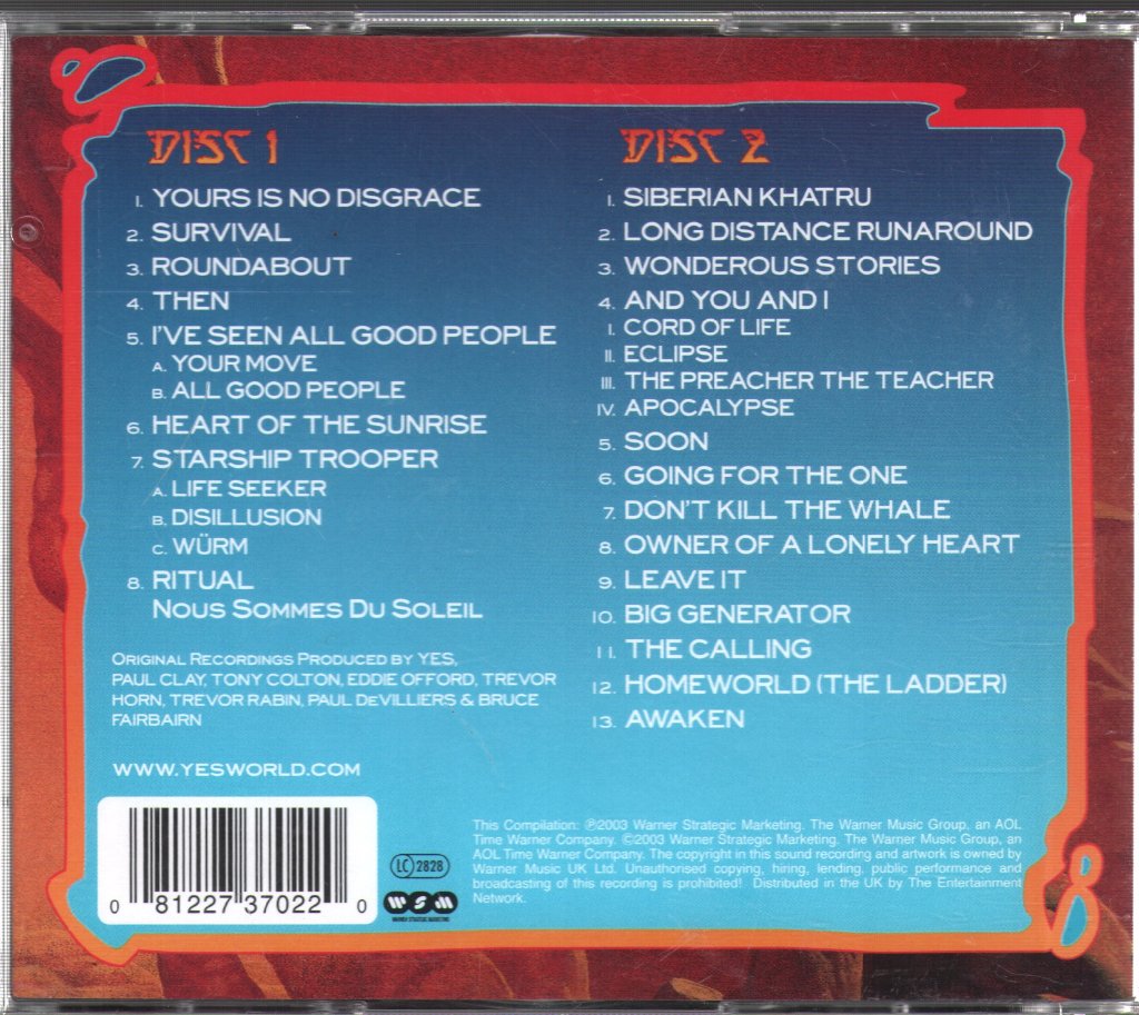 Yes - Ultimate Yes: 35th Anniversary Collection - Double Cd