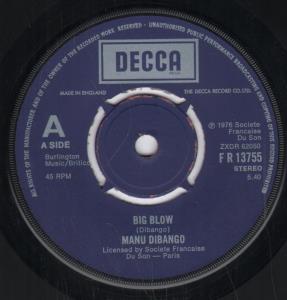 Manu Dibango - Big Blow - 7 Inch