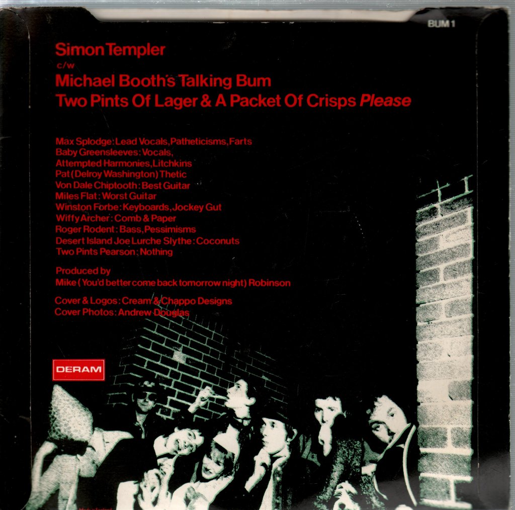 Splodgenessabounds - Simon Templer - 7 Inch