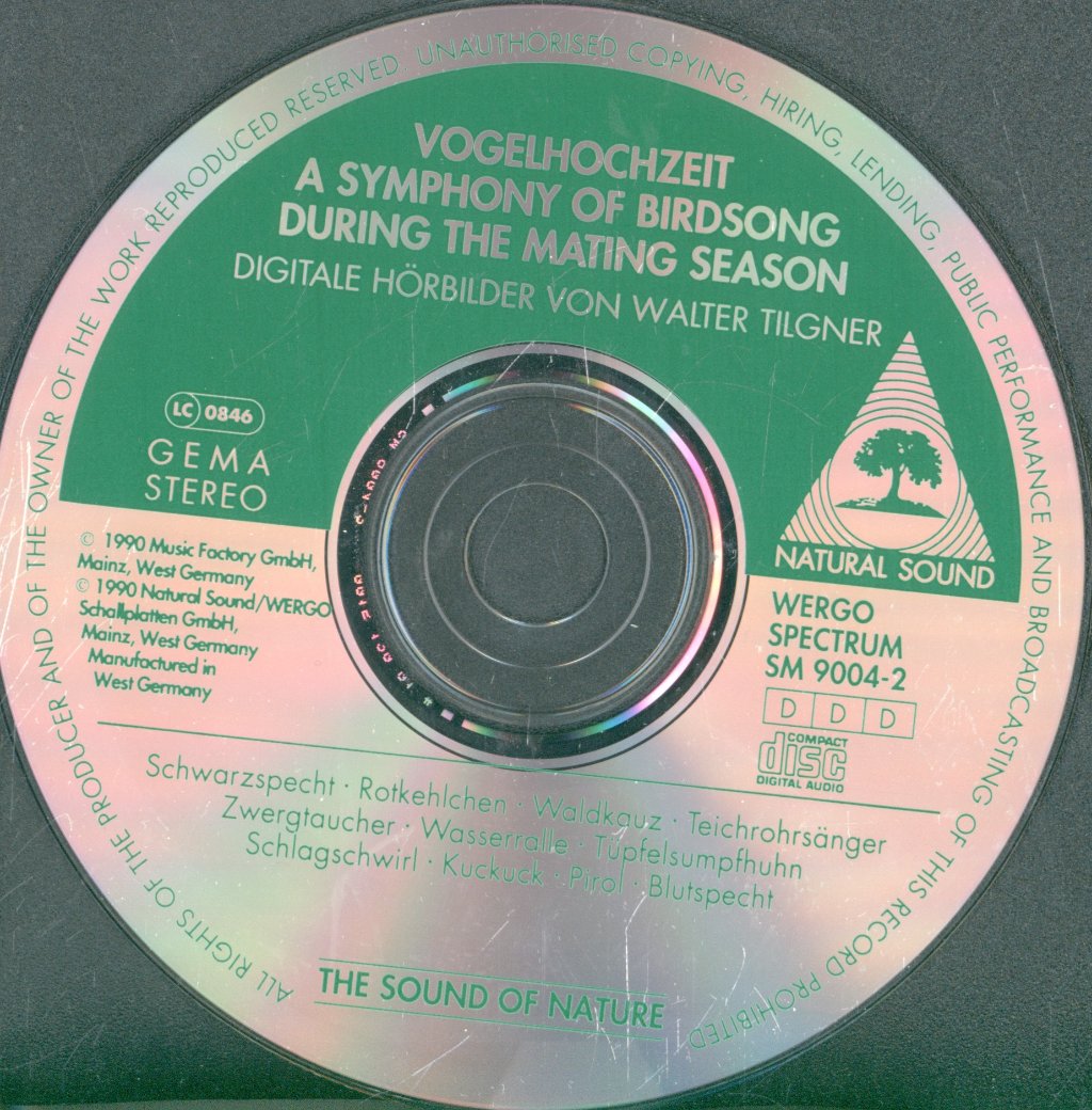Walter Tilgner - Vogelhochzeit • A Symphony Of Birdsong - Cd