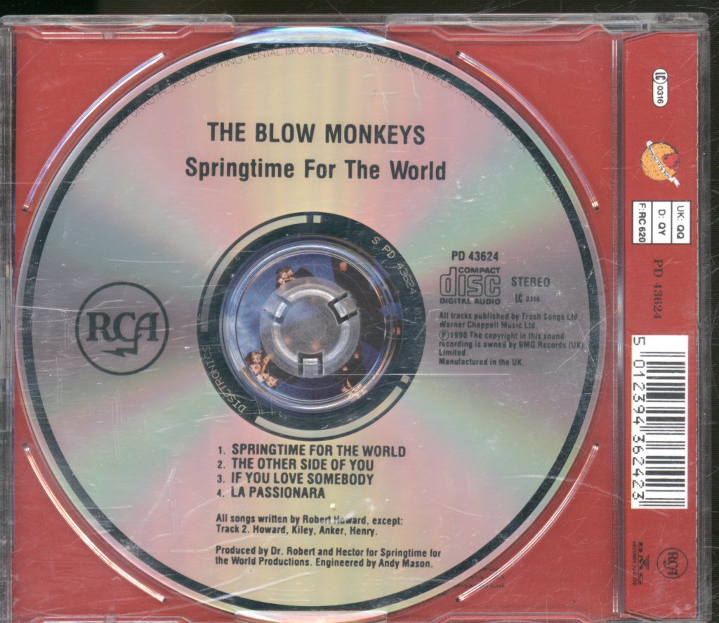Blow Monkeys - Springtime For The World - Cd