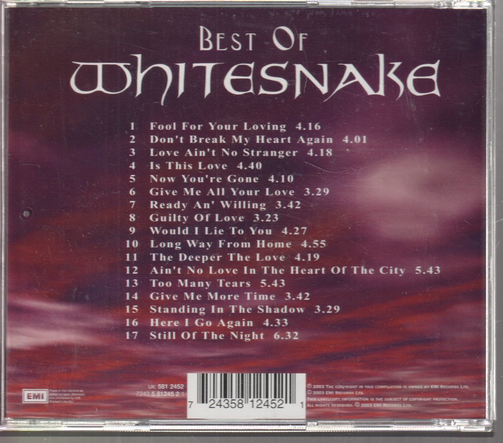Whitesnake - Best Of - Cd