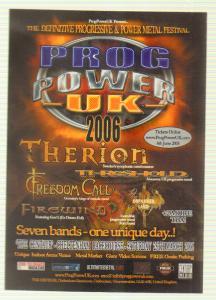 Prog Power Uk - 2006 - Card