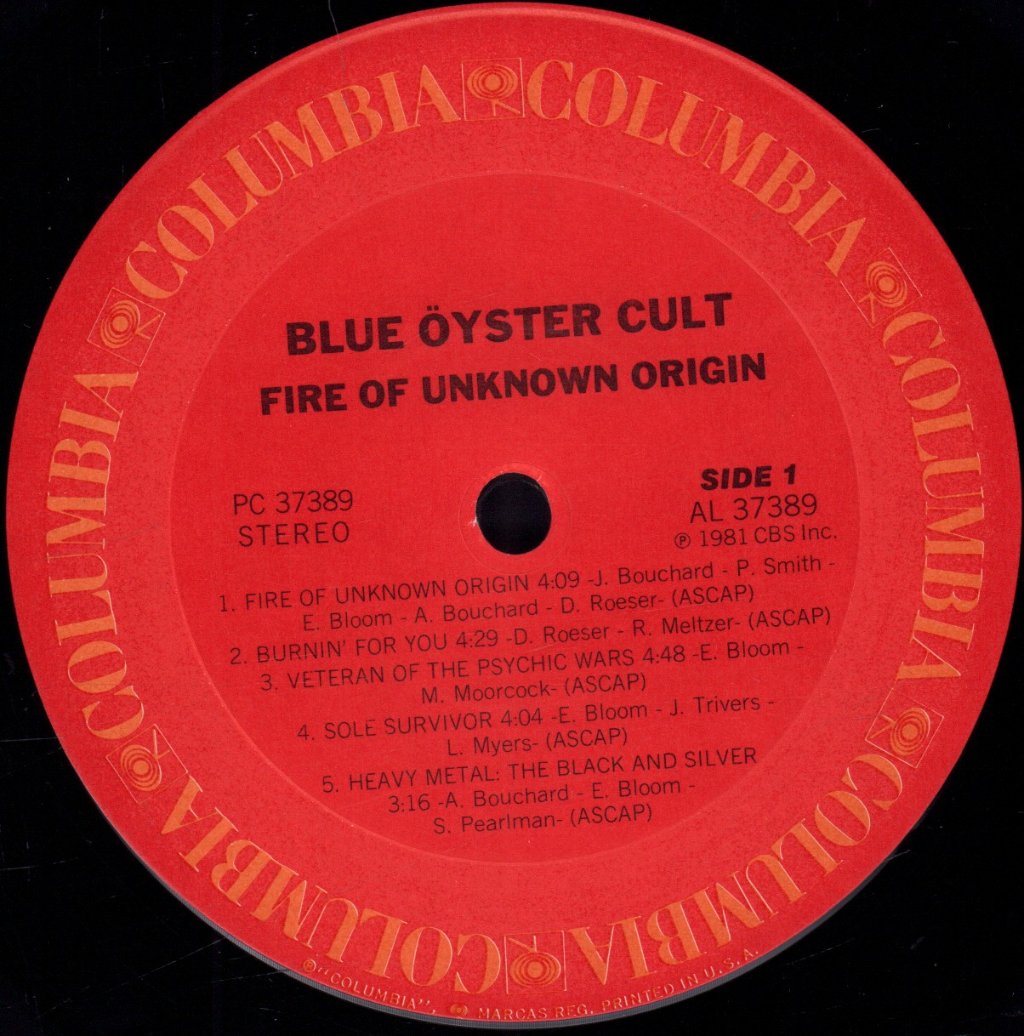 Blue Öyster Cult - Fire Of Unknown Origin - Lp