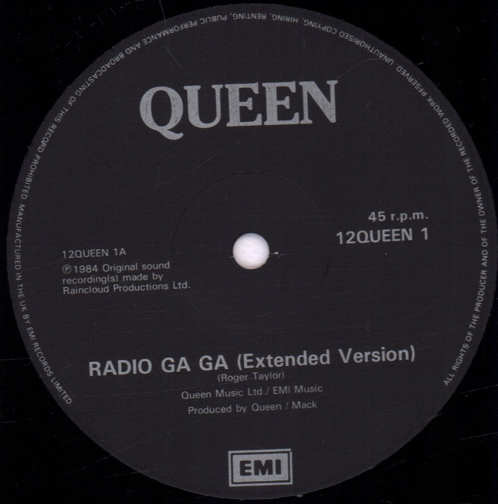 Queen - Radio Ga Ga - 12 Inch