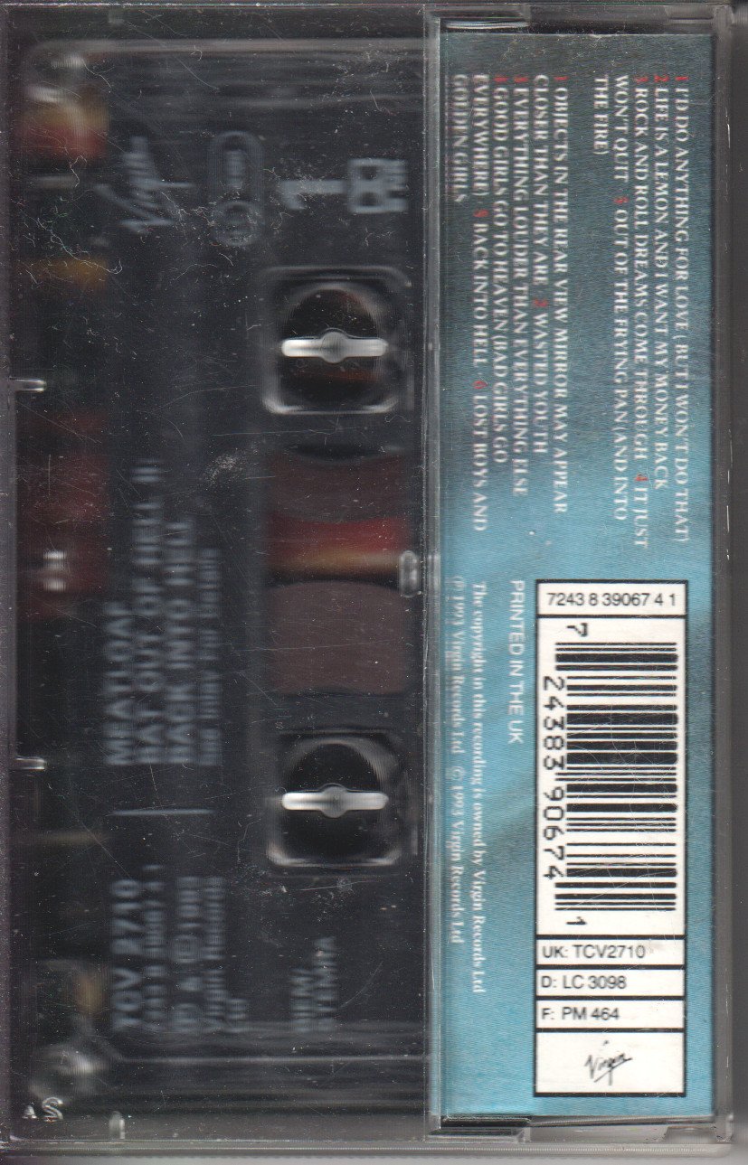 Meat Loaf - Bat Out Of Hell 2 - Cassette