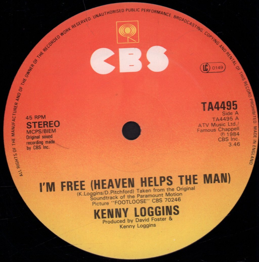 Kenny Loggins - I'm Free - 12 Inch