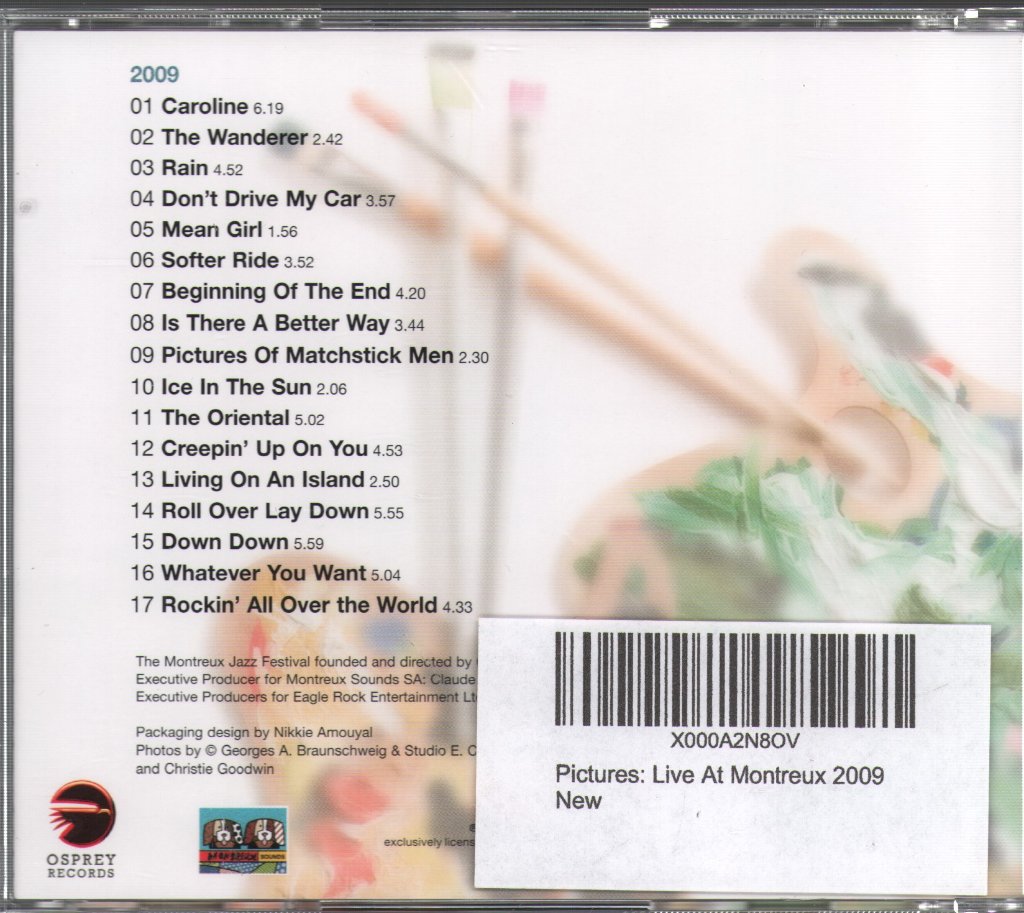 Status Quo - Pictures: Live At Montreux 2009 - Cd