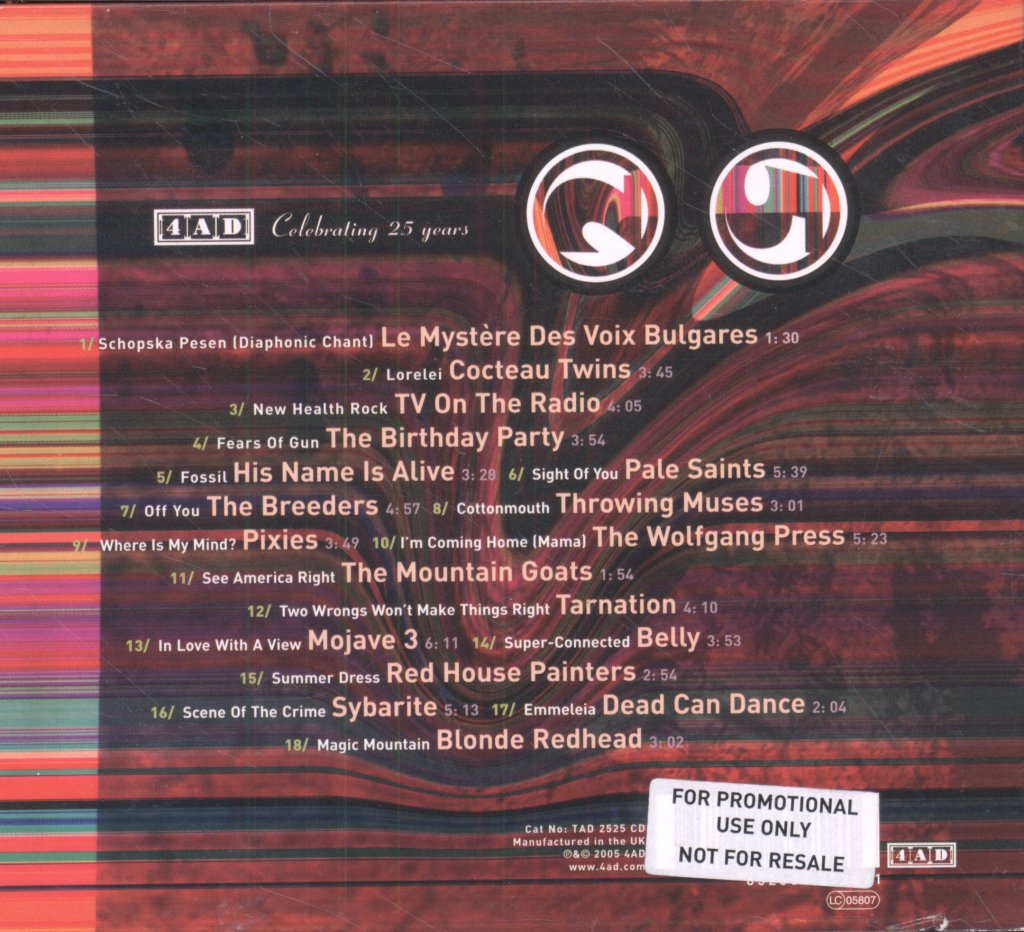 Various Artists - 1980 Forward (4AD Celebrating 25 Years) - Cd