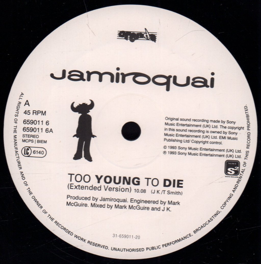 Jamiroquai - Too Young To Die - 12 Inch