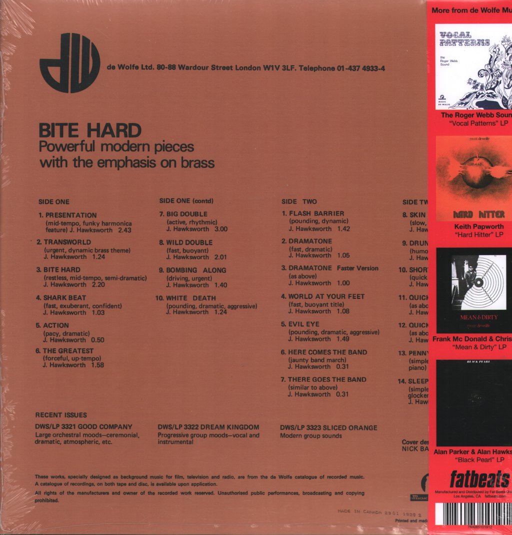Johnny Hawksworth - Bite Hard - Lp