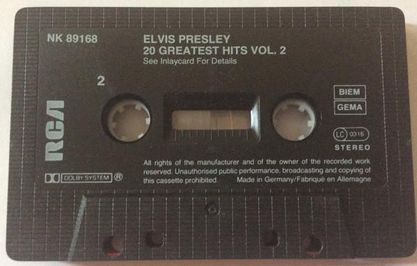 Elvis Presley - 20 Greatest Hits Vol. 2 - Cassette