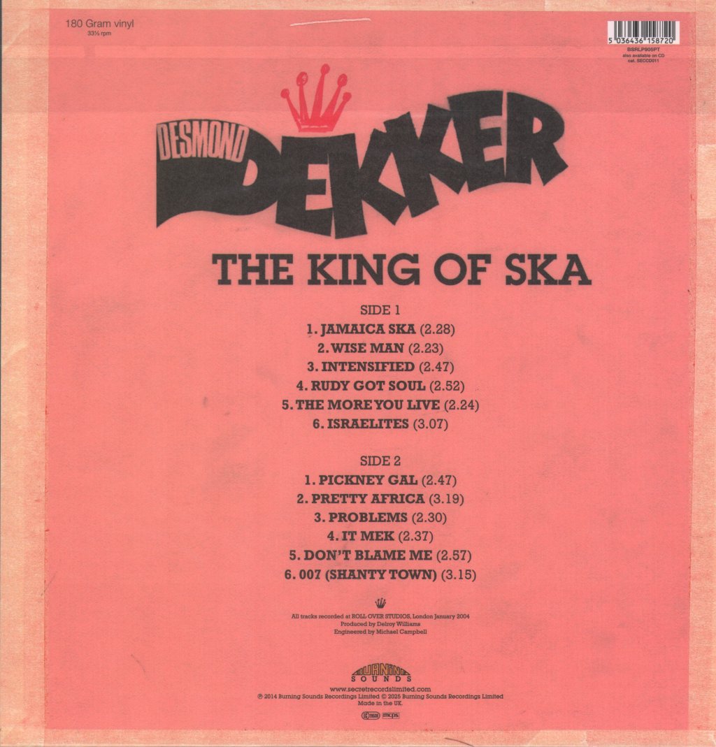 Desmond Dekker - King of Ska - Lp