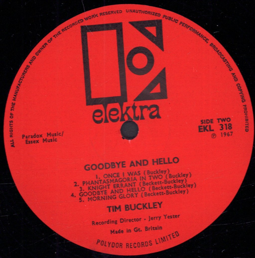 Tim Buckley - Goodbye And Hello - Lp
