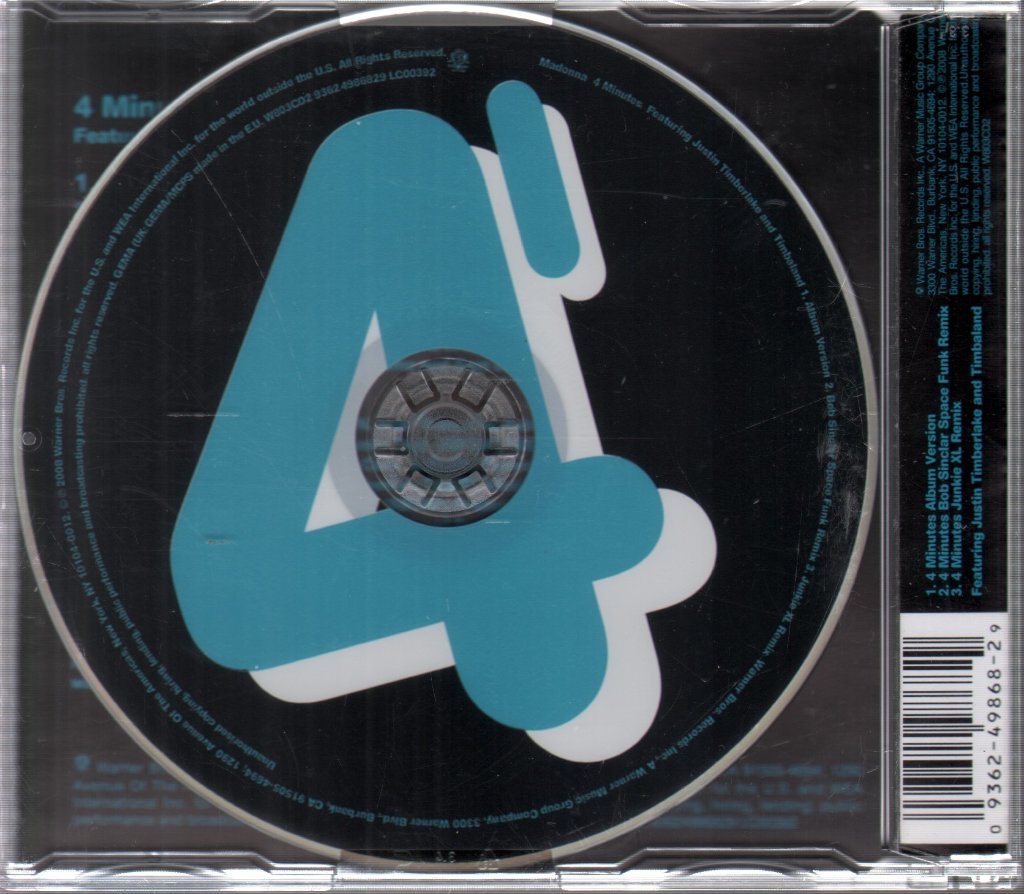 Madonna - 4 Minutes - Cd