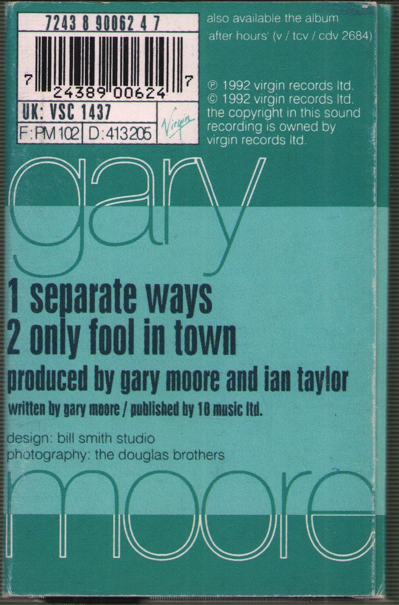 Gary Moore - Separate Ways - Cassette