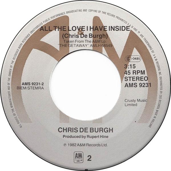 Chris De Burgh - Getaway - 7 Inch