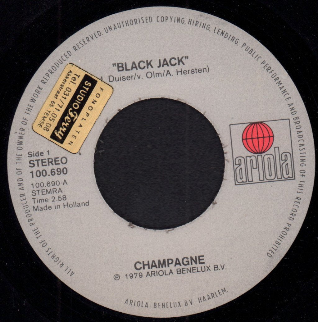 Champagne - Black Jack - 7 Inch