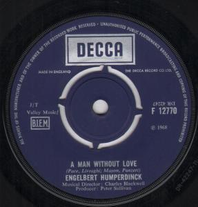 Engelbert Humperdinck - A Man Without Love - 7 Inch