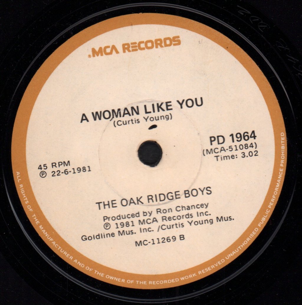 Oak Ridge Boys - Elvira - 7 Inch