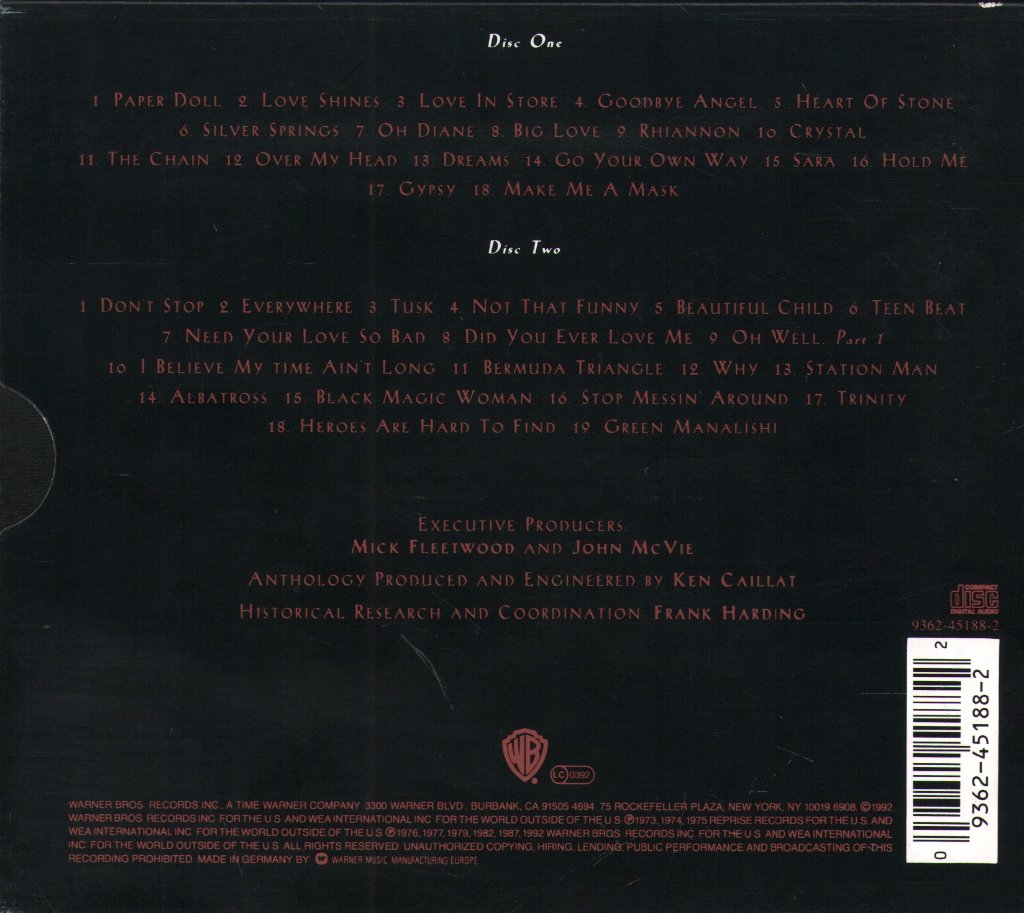 Fleetwood Mac - Chain (Selections From 25 Years) - Double Cd
