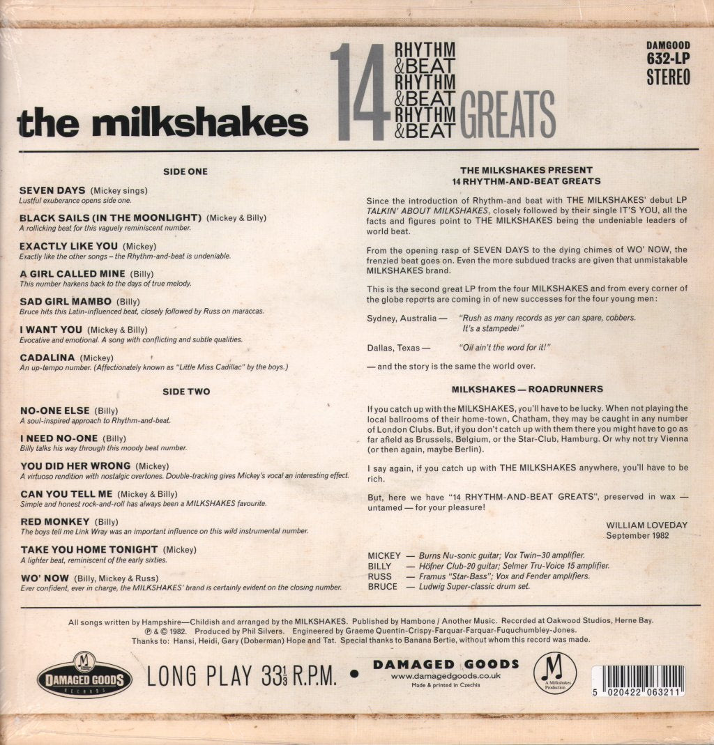 Milkshakes - Fourteen Rhythm & Beat Greats - Lp