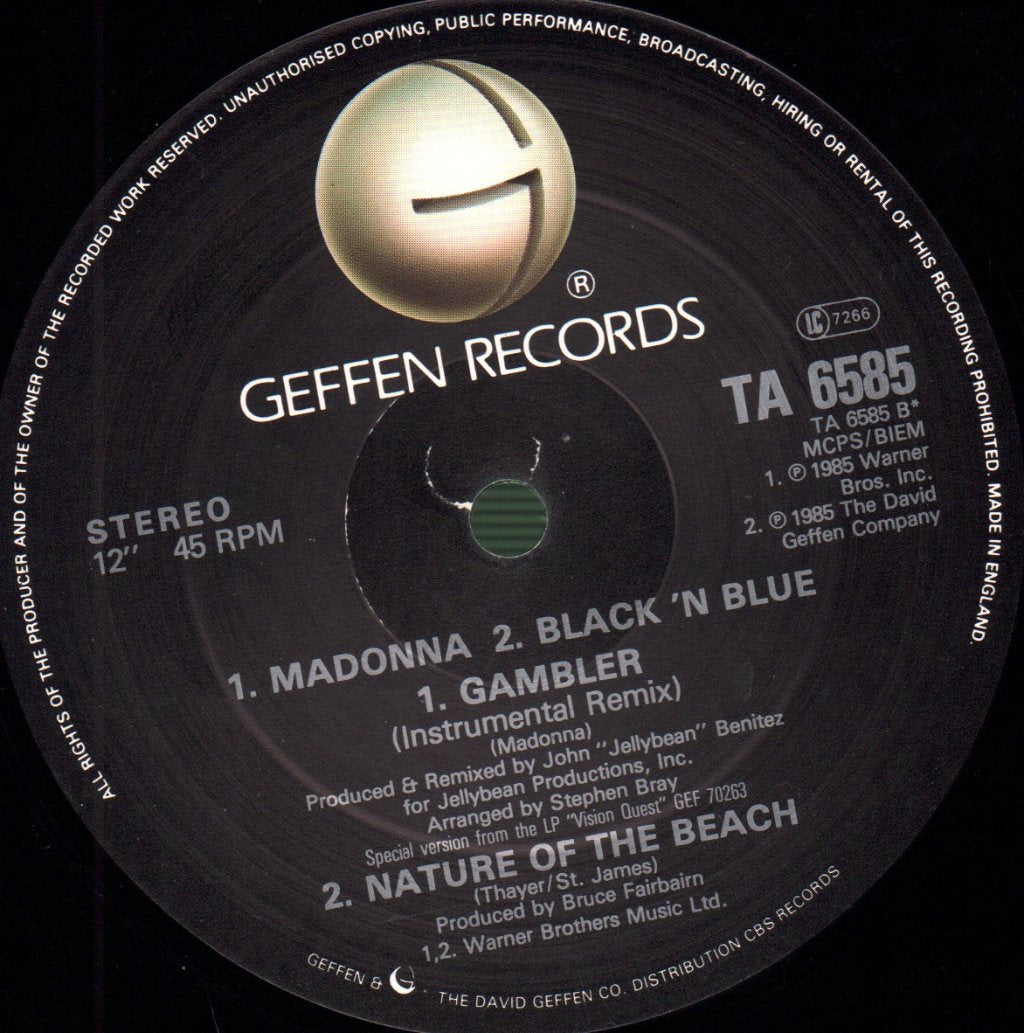 Madonna - Gambler - 12 Inch