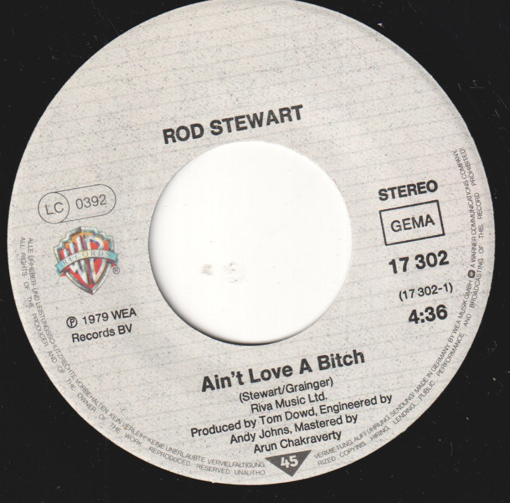 Rod Stewart - Ain't Love A Bitch - 7 Inch