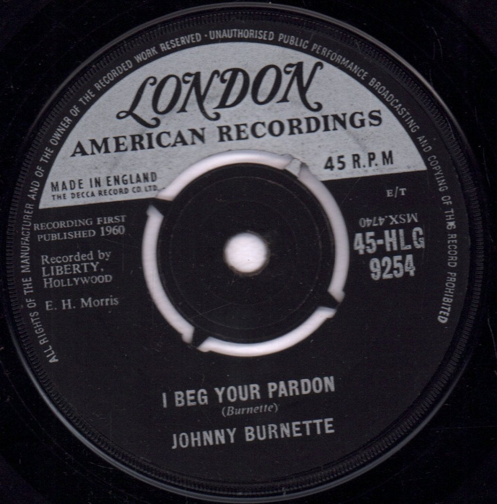 Johnny Burnette - You're Sixteen - 7 Inch