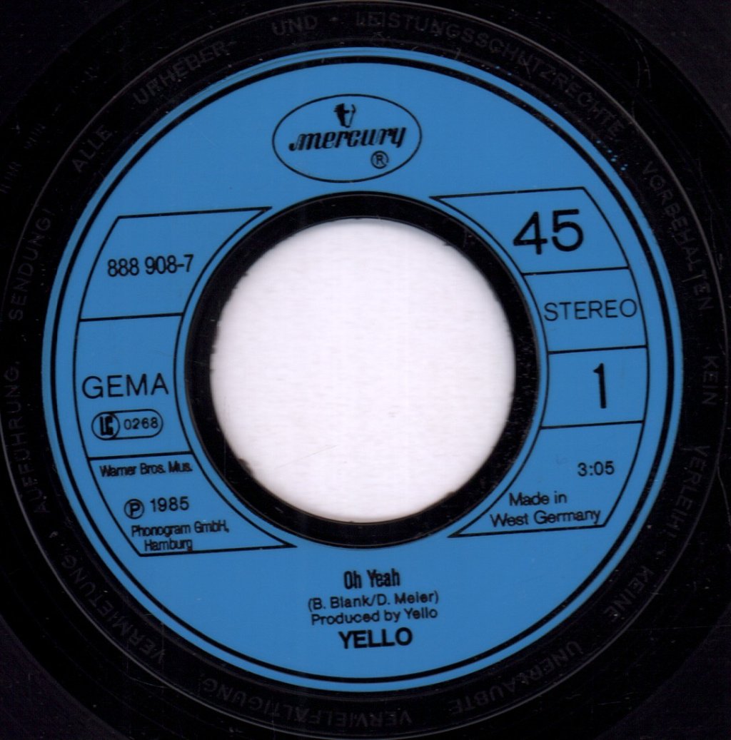 Yello - Oh Yeah - 7 Inch