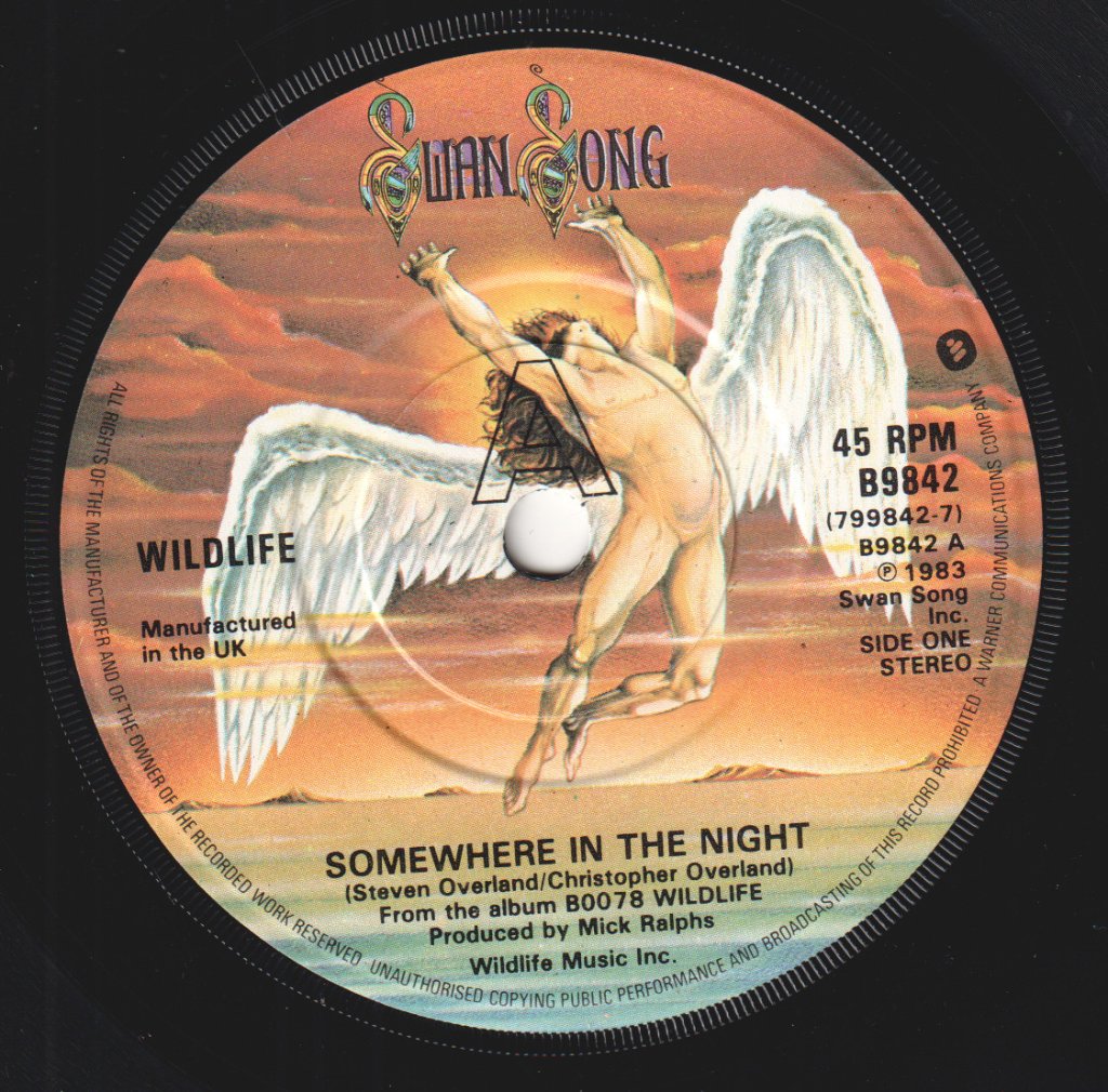 Wildlife (80'S Group) - Somewhere In The Night - 7 Inch