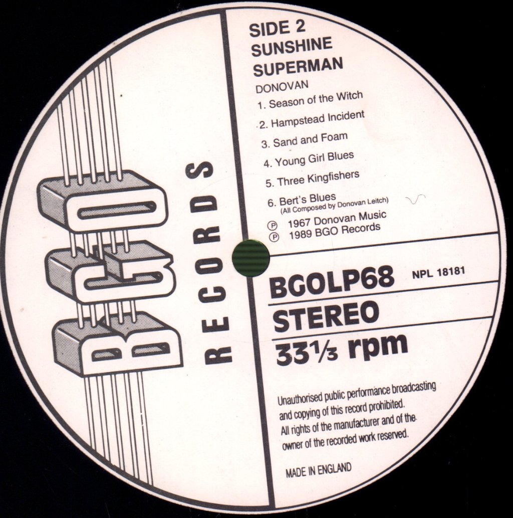 Donovan - Sunshine Superman - Lp