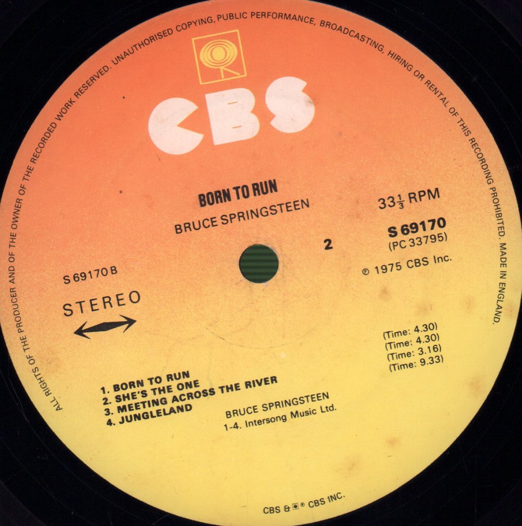 Bruce Springsteen - Born To Run - Lp