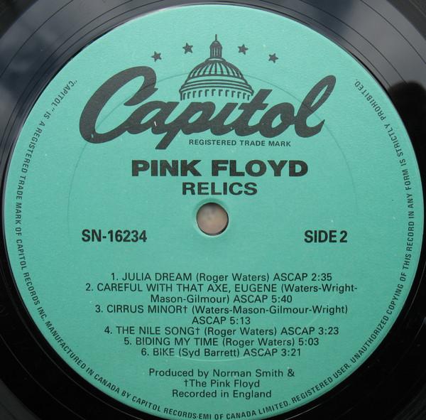 Pink Floyd - Relics - A Bizarre Collection Of Antiques & Curios - Lp
