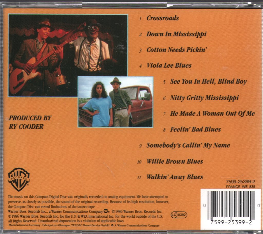 Ry Cooder - Crossroads - Original Motion Picture Soundtrack - Cd
