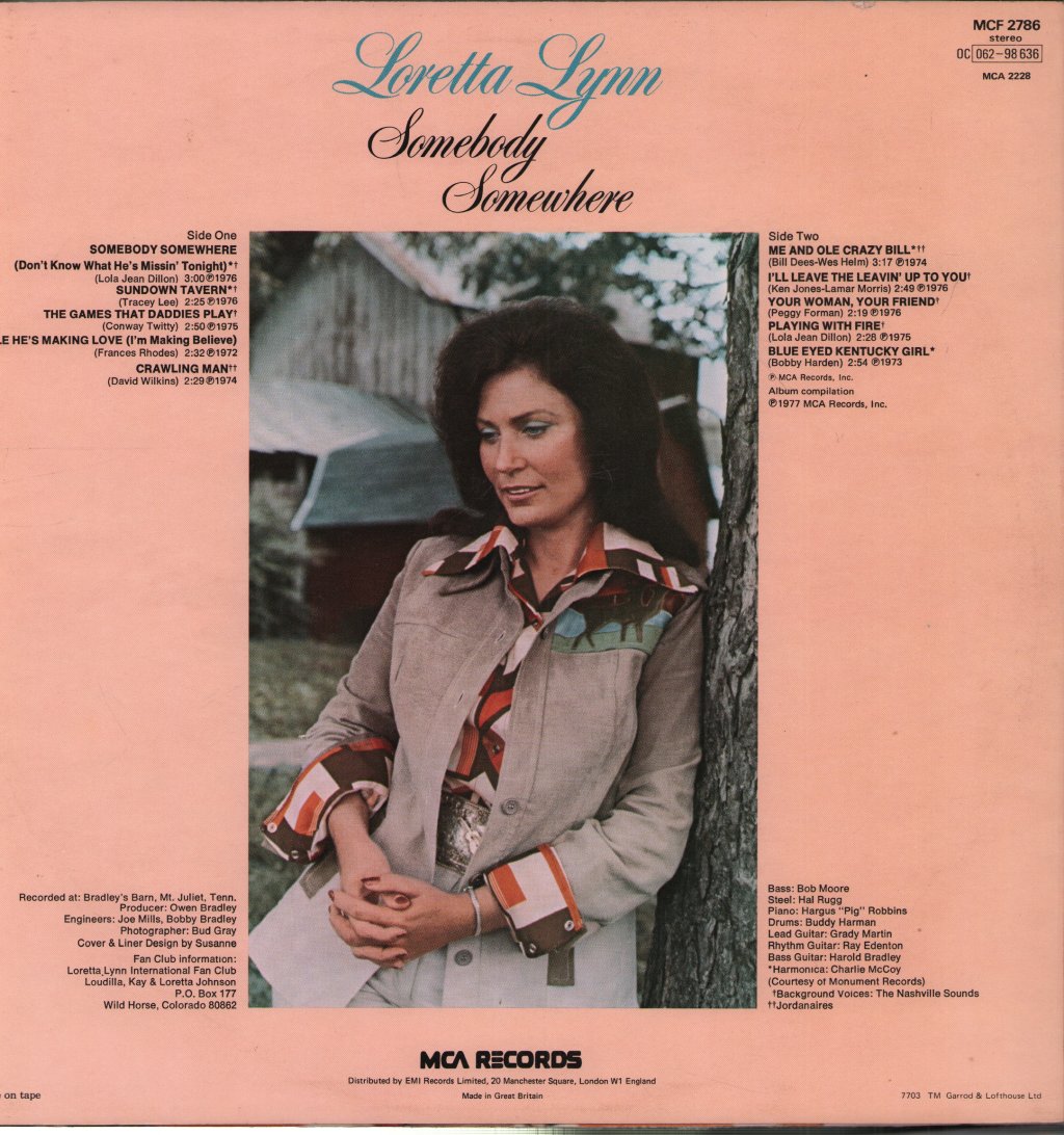 Loretta Lynn - Somebody Somewhere - Lp