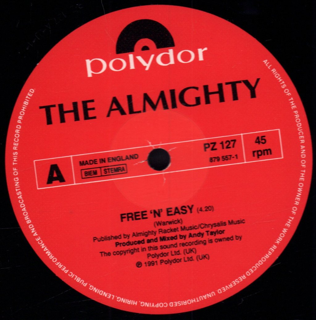 Almighty - Free N Easy - 12 Inch