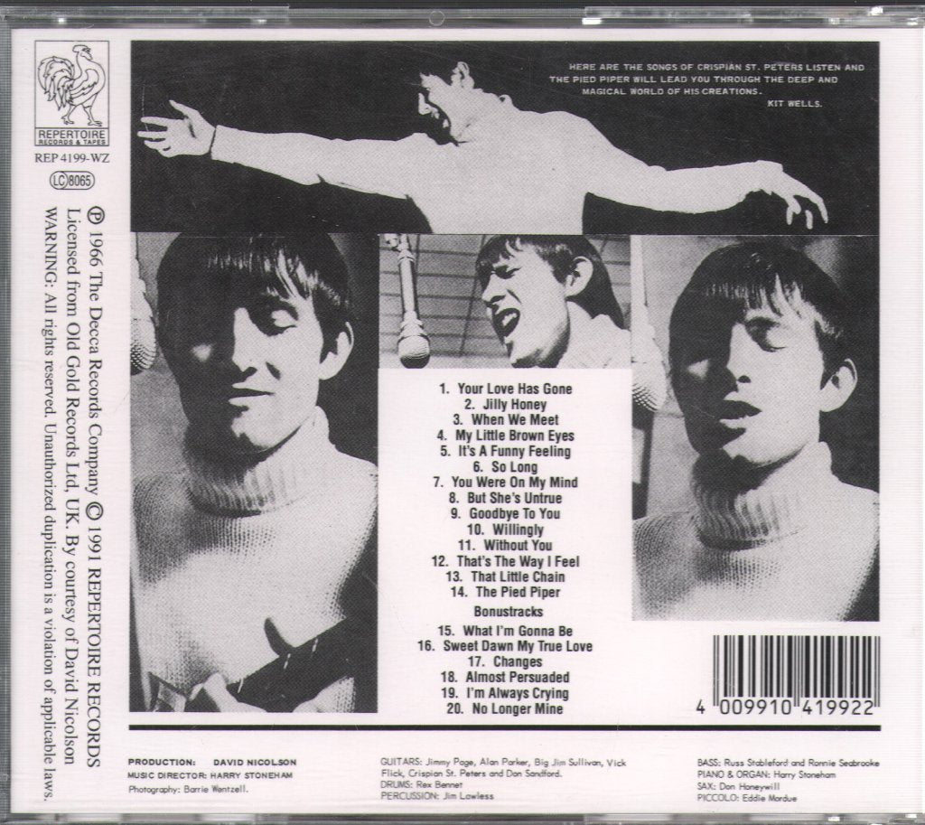 Crispian St. Peters - Follow Me... - Cd