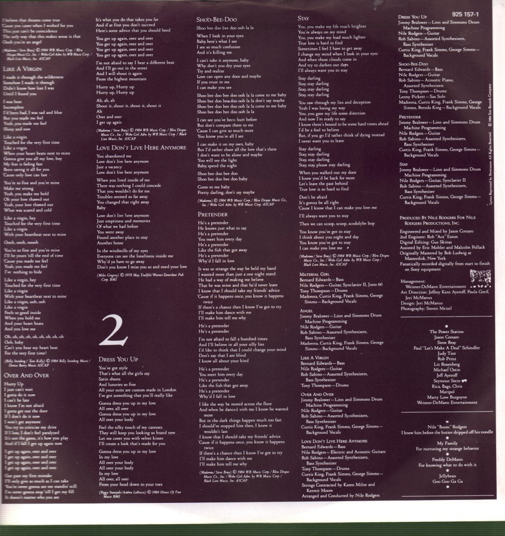 Madonna - Like A Virgin - Lp