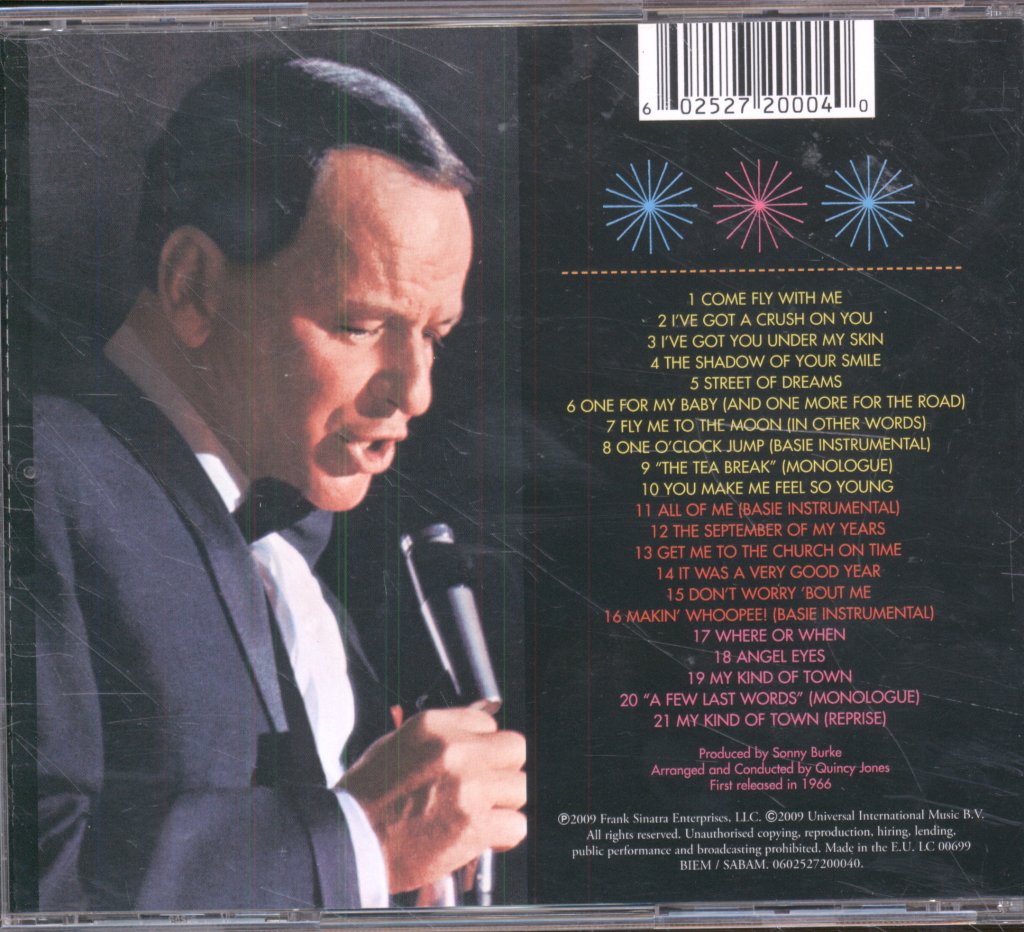 Frank Sinatra And Count Basie - Sinatra At The Sands - Cd