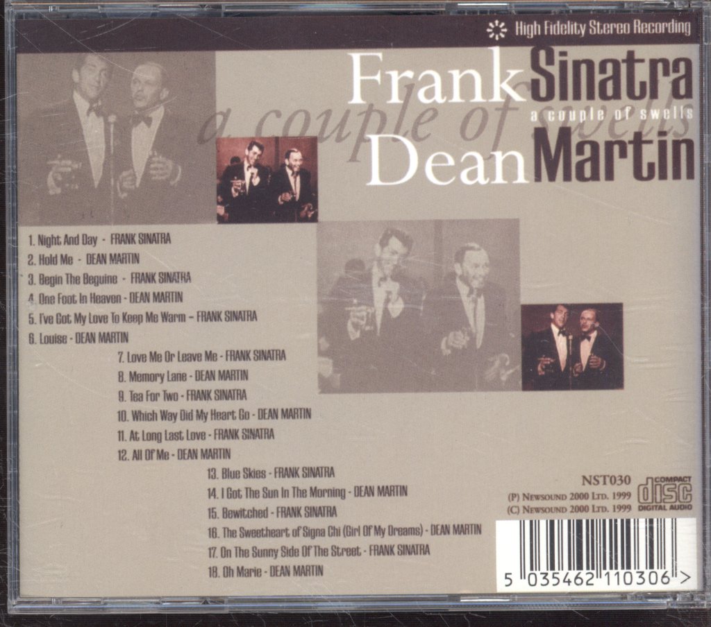 Frank Sinatra and Dean Martin - A Couple Of Swells - Cd