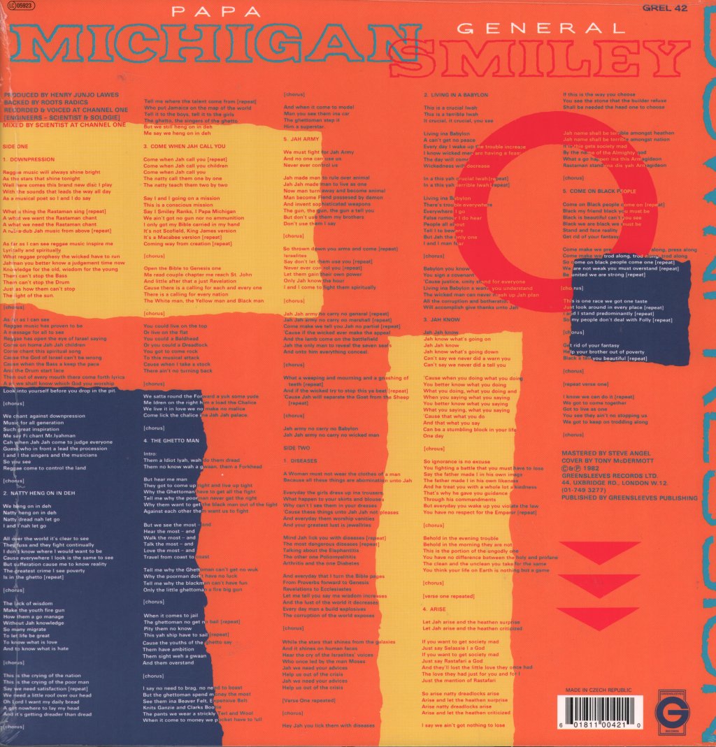 Papa Michigan And General Smiley - Downpression - Lp