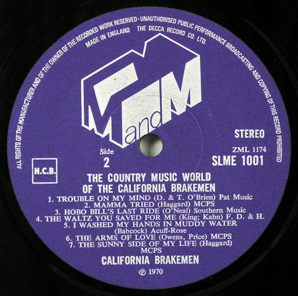 California Brakemen - Country Music World Of The California Brakemen - Lp