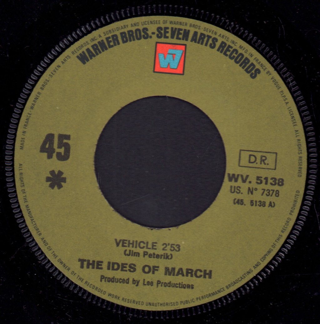 Ides Of March (Late 60'S Early 70'S Group) - Vehicle - 7 Inch