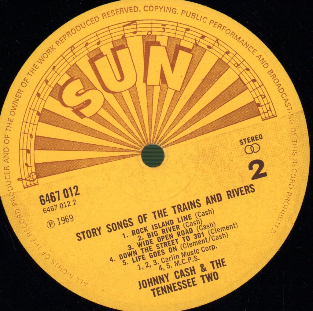 Johnny Cash And The Tennessee Two - Story Songs Of The Trains And Rivers - Lp