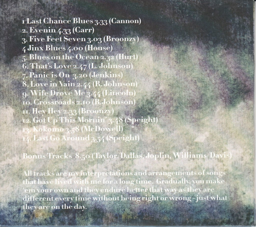 Dave Speight - Last Chance Blues - Cdr