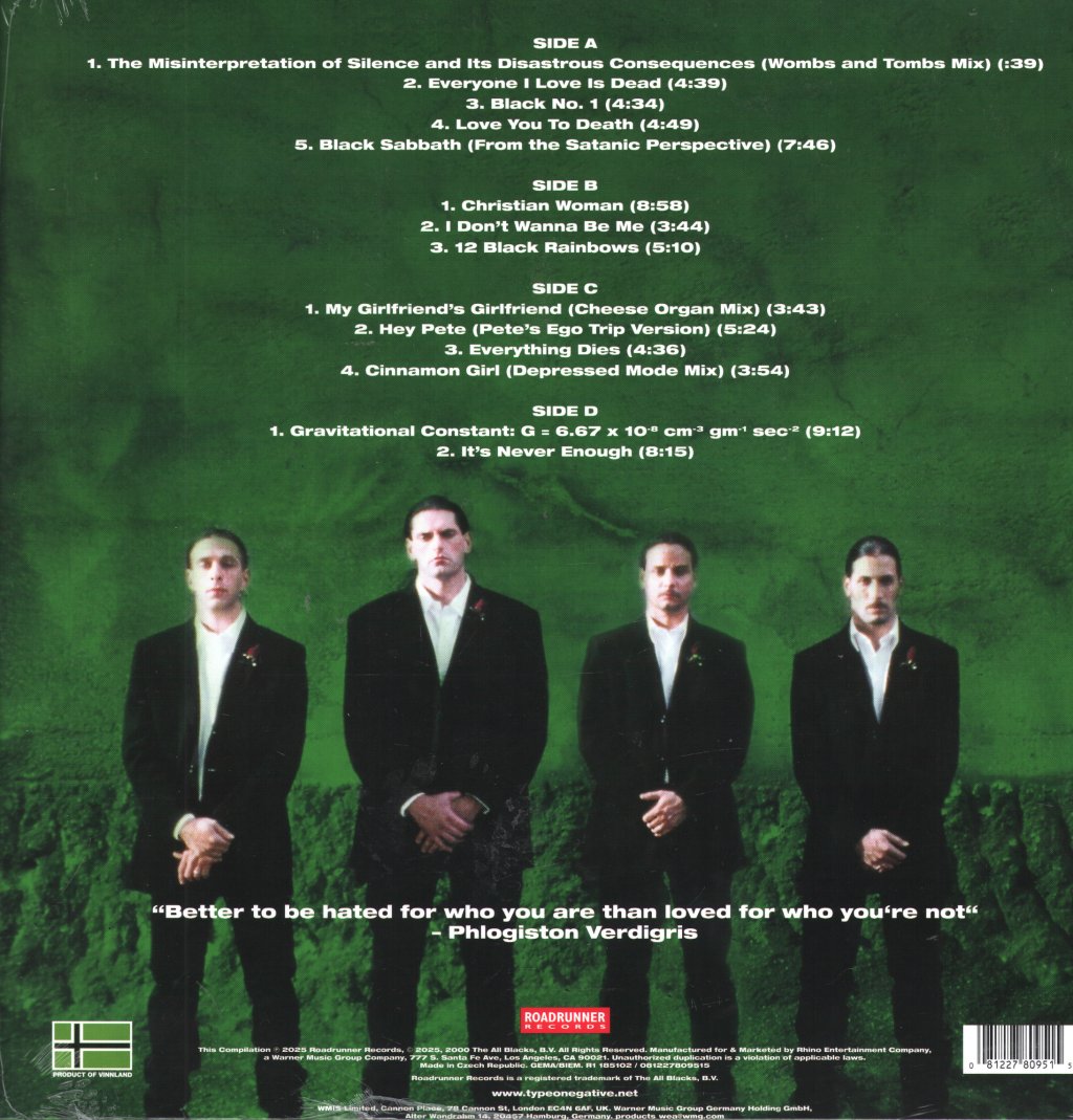 Type O Negative - The Least Worst Of (Rocktober 2025) - Double Lp